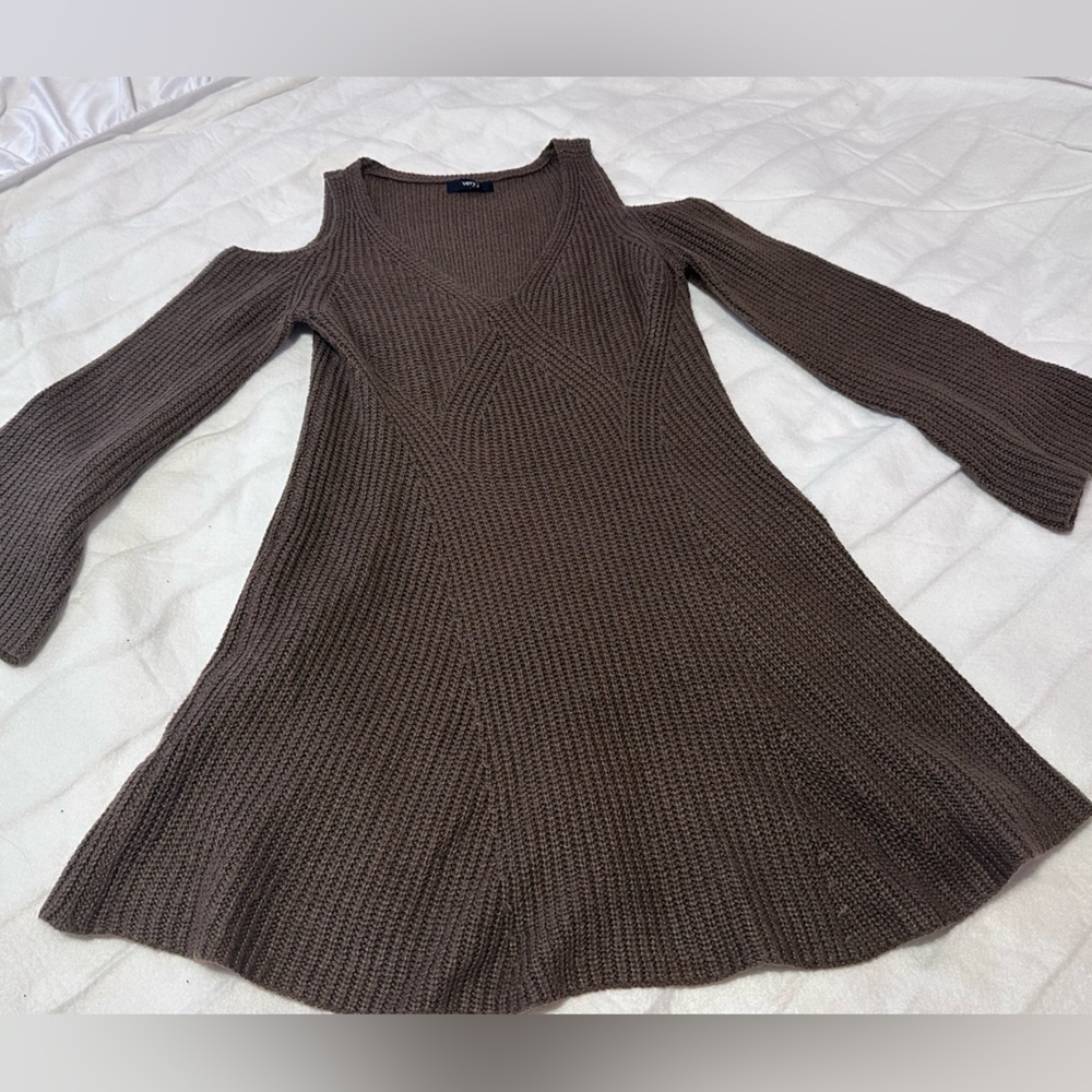 Brown Women's Sweater Dress